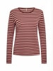soyaconcept T-Shirt SC-HELLE in 4495C MADDER BROWN COMBI