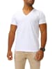 Joe Franks Joe Franks Joe Franks Herren Basic T-Shirt V-Neck in white