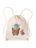 Mr. & Mrs. Panda Gymbag Pinguin & Maus Wanderer ohne Spruch in Creme