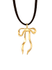 Elli Halskette 925 Sterling Silber Schleife in Gold