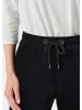 GOLDNER Kurzgröße:  Lässige Casualhose SARA mit Tunnelzug in schwarz