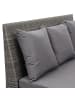 MCW Lounge-Gartenbank G16 2er Sofa, Grau, Kissen dunkelgrau