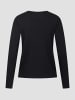 Erlich Textil  Light Touch lockeres Langarmshirt aus Lyocell - seidig weich in schwarz