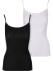 Urban Classics Urban Classics Ladies Tank Top 2-Pack in black+white