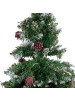 Beliani 2-tlg Weihnachtsbaum PALOMAR in Grün/Schwarz
