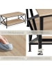 tectake Wohnzimmertisch, 100 x 55 x 45,5 cm, Industrial Style, Holz & Stahl