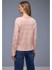 Street One Langarmshirt in aprikot weiß