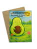 Mr. & Mrs. Panda Beileidskarte Avocado Kern Design mit Spruch in Weiß
