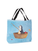 Mr. & Mrs. Panda Shopper Tasche Pinguin Angelboot ohne Spruch in Eisblau