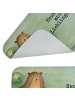 Mr. & Mrs. Panda Badteppich Otter Seerose Design mit Spruch in Weiß