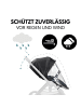 Hauck Universal Regenschutz für Kinderwagen in schwarz,grau