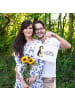Mr. & Mrs. Panda Deko Schild Pinguin Blumen mit Spruch in Weiß