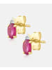 Diamant L'éternel Ohrstecker, mit Rubin, 375 Gelbgold