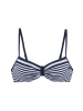 LASCANA Bügel-Bikini-Top in marine-weiß