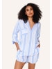 Linga Dore set Shortama in Blaue Streifen