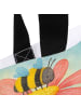 Mr. & Mrs. Panda Tasche Hummel Blume Design mit Spruch in Weiß