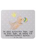 Mr. & Mrs. Panda Mousepad Otter Beachvolleyball mit Spruch in Grau Pastell