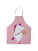 Mr. & Mrs. Panda Kochschürze Einhorn Künstler ohne Spruch in Rot Pastell