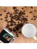 Mr. & Mrs. Panda Camping Emaille Tasse Polterabend Spaß mit Spruch in Schwarz
