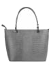 Cluty Handtasche echt Leder in grau