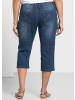 sheego 3/4-Jeans in blue denim