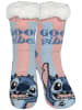 Lilo & Stitch Disney Lilo & Stitch Hüttensocken Haussocken Kuschelsocken Socken in blau/rosa