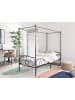 Beliani 2-tlg Himmelbett SORMERY in Schwarz