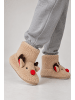 Coccodrillo Rentier-Hausschuhe in beige