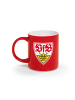 BMG VfB Stuttgart Kaffeebecher - 350 ml - rot/weiß mit Logo