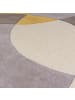 KADIMA DESIGN Teppich Wolle Handgetuftet AIRE Abstrakt Wohnzimmer Modern in Gelb-Beige