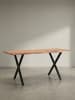 KADIMA DESIGN Esszimmertisch 140x80x76 cm Massivholz / Metall Esstisch