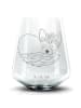 Mr. & Mrs. Panda Tumbler Wüstenfuchs Blumen ohne Spruch in Transparent