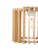Beliani Pendelleuchten NIARI in Braun/Weiß/Transparent - (W) 19 x (H) 119 x (L) 19 cm