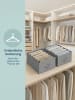 SONGMICS 2er-Set: Aufbewahrungsbox Tina in Grau - (B)30 x (H)17 x (T)42 cm
