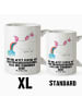 Mr. & Mrs. Panda XL Tasse Einhorn Pupsen mit Spruch in Weiß