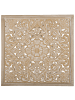 Beliani Wandobjekt YONORA in Braun/Weiß - (W) 60 x (H) 60 x (L) 60 cm Horizontal