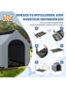 COSTWAY 2 in 1 erhöhtes Hundebett Outdoor 84 x 132 x 114 cm in Grau