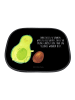 Mr. & Mrs. Panda Sonnenblende Auto Avocado Kern rollt mit Spruch in Schwarz