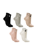 Yuhu Damen Baumwollsocken Katze I love you 5er Pack in Mehrfarbig