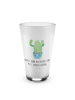 Mr. & Mrs. Panda Latte Macchiato Glas Kaktus Happy mit Spruch in Transparent