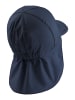 Sterntaler Schirmmütze mit Nackenschutz einfarbig in marineblau
