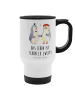 Mr. & Mrs. Panda Thermosbecher Pinguin Heirat mit Spruch in Weiß