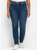 sheego Skinny Jeans in dark blue denim