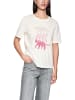 MARC CAIN T-Shirt mit Aufdruck Rethink Together in Weiß