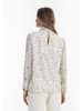 faina Damen Bluse in Wollweiss Mehrfarbig