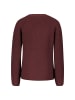 Zero  Strukturpullover mit V-Ausschnitt in Mystic Berry