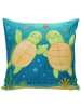 Mr. & Mrs. Panda Kuschelkissen 40x40 Schildkröten Paar Design oh... in Weiß