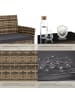 tectake Rattan Gartenset für 4 Personen, Sofa 250 kg, je Sessel 120 kg
