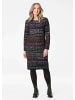 GOLDNER Kurzgröße:  Baumwoll-Strickkleid, Rundhals in bunt