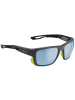 Bollé Sportbrille AIRDRIFT in black matte acid - sky blue polarized